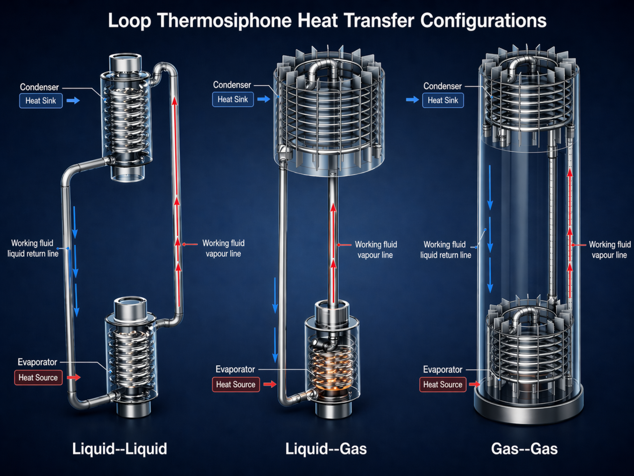 Loop thermosiphon for data-center cooling and heat reuse