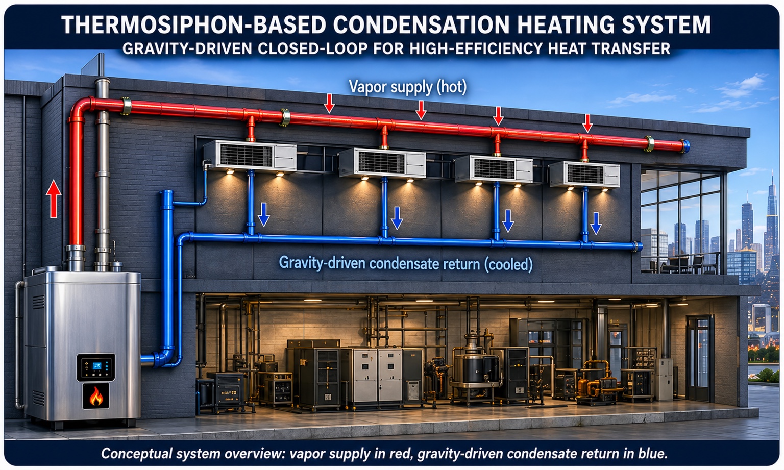 Thermosiphon-Based Condensation Heating System