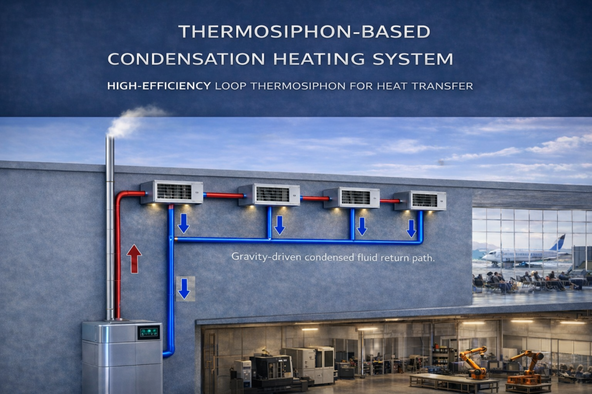 Thermosiphon-Based Condensation Heating System technical figure